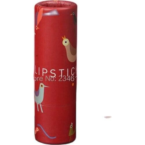 Empty Lipstick Tube 12.1mm Empty Red Bird Lipbalm Tube Cosmetic Container 12.1 Lipbalm Tube Bird Papery Lipstick Container 50pcs