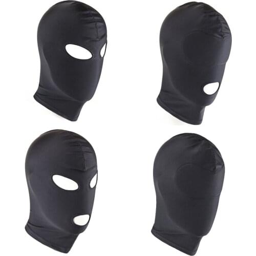 Sexy Bdsm Mask Headgear Hood Blindfolded Role Play Erotic Costume Unisex Fetish Slave Head BDSM Bondage Halloween