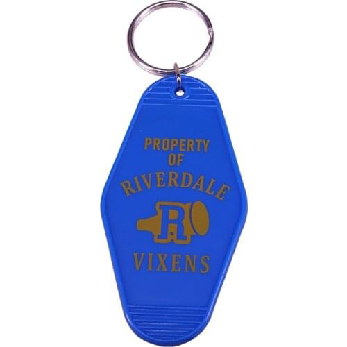 Blue property of Riverdale keychain vixens keytag Riverdale fans collection gift horror art accessory