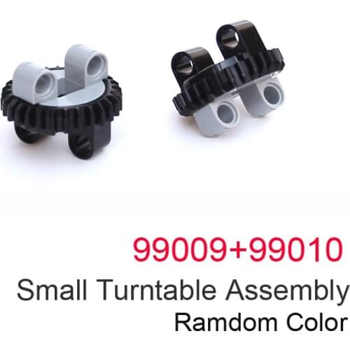 Technical Small Turntable Assembly Building Blocks Brick MOC Parts Toys For Kids Machine Educational Robot 99009+99010 10pcs/Lot