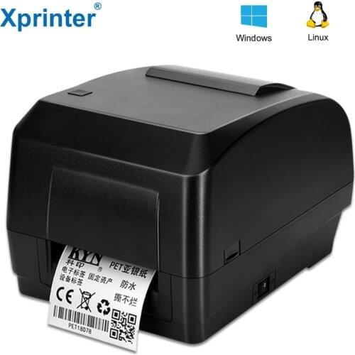 Xprinter Thermal Transfer Printer Label Sticker Printers Use With Ribbon For Shipping Label Wash Mark Jewelry Tag Label 304dpi