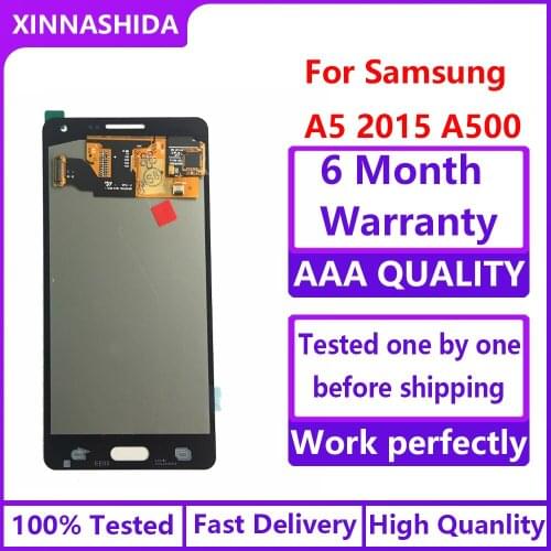 Super AMOLED LCD for SAMSUNG Galaxy A5 2015 A500FU A500 A500F A500M Display Touch Screen Replacement Digitizer