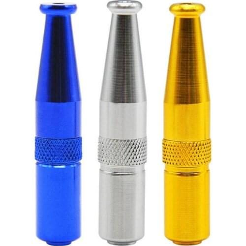 1pcs Torpedo Style Cigarette Holder Filter Cigarette Holder Metal Pipe Mouthpiece Filter Smoking Accessories