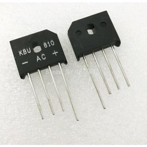 10PCS/LOT KBU810 KBU-810 8A 1000V diode bridge rectifier new and original IC
