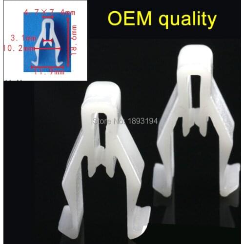 100x / 500x OEM auto plastic fasteners Instrument Panel Retaining Clip for Mitsubishi MQ907568 for Mazda S47P-64-345 S47P64345