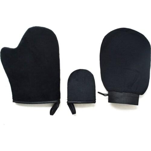 3pcs Scrub Mitt Magic Peeling Glove Exfoliating Tan Removal Mitt Self Tanner Body Cleaning Cream Mousse Self Tan Applicator