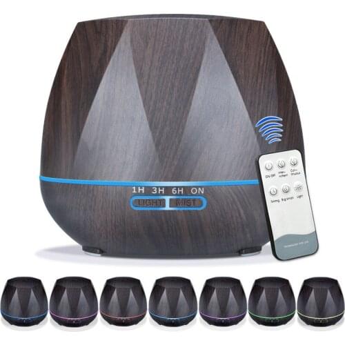 550ml Cool Mist Humidifier Ultrasonic Aroma Essential Oil Diffuser for Office Home Bedroom Living Room Study Yoga Spa