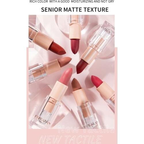 Q1FB 6 Colors Women Matte Lip Gloss Long Lasting Lipstick Cosmetic Waterproof Sexy Lipsticks Tool