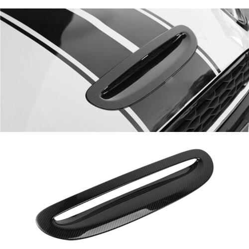 Carbon Fiber Car Hood Air Flow Intake Cover Vent Cover Trim for MINI Cooper F55 F56 One 3 Doors 2014-2021