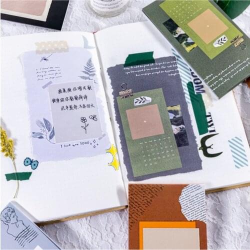 Life Notepad Hand Account Collage Landscape Material Paper INS Wind Creative 30 Sheets Into 6 Models