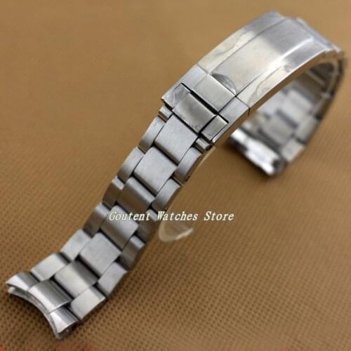 20mm Stainless Steel Sterile Bracelet 316L Solid Strap for watch Watchband Kit Mens Watch