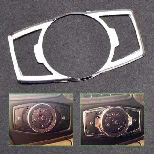 CITALL ABS Chrome Fog Head Light Switch Button Cover Trim For Ford Focus Escape Kuga Edge 2011 2012 2013 2014