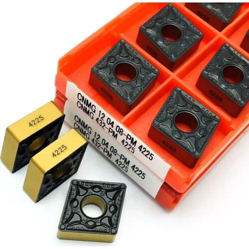 CNMG120404 PM 4225 CNMG120408 PM 4225 Carbide external turning tool CNC machine tool milling metal turning insert cutting tool