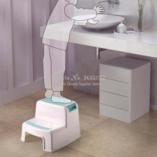 Kids Toilet Chairs Foot Step Stool Baby Wash Stool Childrens Bathroom Non-slip Ladder Step Stool Chair Baby Kids Stools