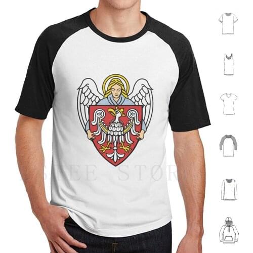 Kingdom Of Poland Royal Arms ( 1295–1569 ) T Shirt Diy Big Size 100% Cotton Kingdom Of Poland King Of Poland Poland Polish King