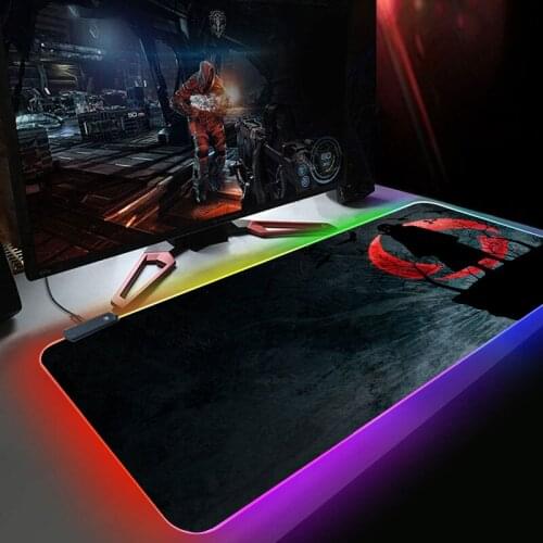 Mouse pad RGB Uchiha Gaming Accessories Computer Large 900x400 Mousepad Gamer Rubber Carpet With Backlit led keyboard mouse pad