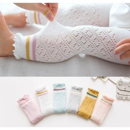 Summer Baby Leggings Baby Girl Kid Cotton Legging White Pink Pantyhose for Children Girl Mesh Leggings for 0-4 Years Old