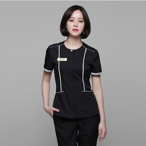Summer New Professional Suit Short Sleeve Formal Dress Jewelry Store Beauty Salon Work Clothes