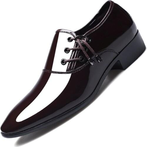 Mazefeng Brand Business Dress Men Shoes New Classic Leather MenS Suits Shoes Fashion Slip on Dress Shoes Men Oxfords Size 38-48