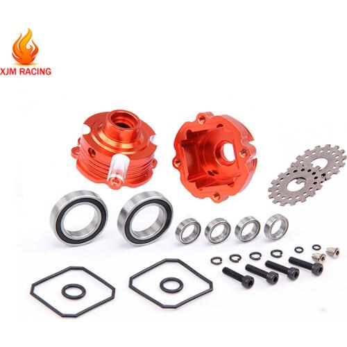 CNC alloy metal Diff Gear Box for 1/5 hpi rovan km baja 5b 5t 5sc rc car parts