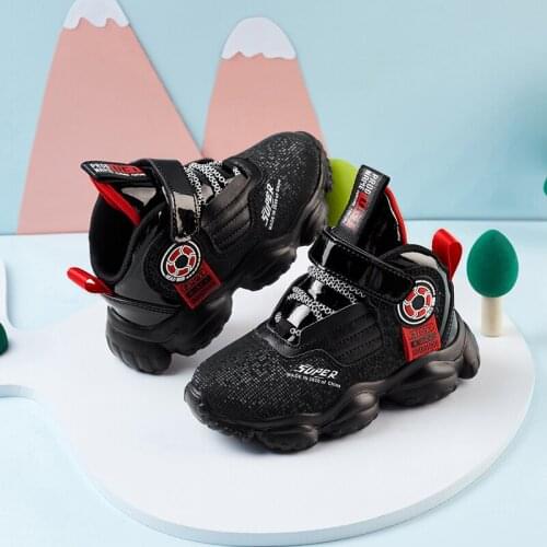 Fashion Kids Sneakers Microfiber Leather Toddler Boy Shoes Spring Kids Sports Shoes 2021 Comfortable Wear-resistant Running Shoe