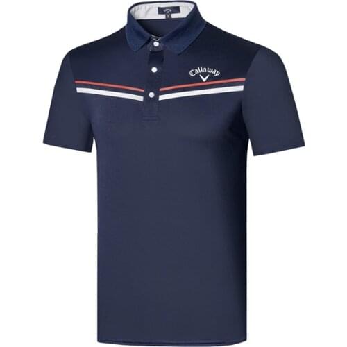 New Quick Dry Golf Clothing Mens Sports Leisure Short Sleeve T-shirt Breathable Quick Drying Polo Shirt