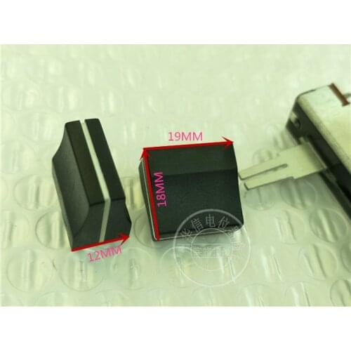 Original new 100% 19MMX12MMX18MM sliding push cap 20A6 black trifacial white