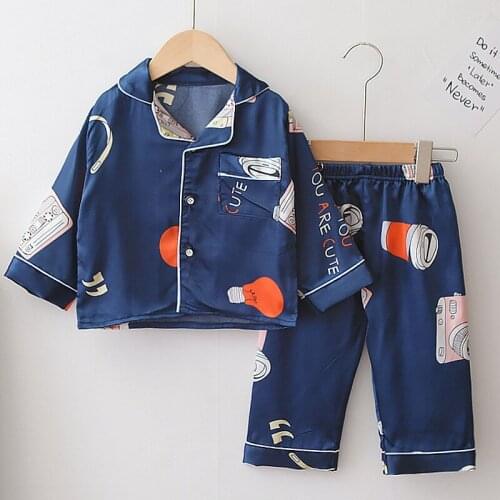 Infant Pajamas 2021 Spring Autumn New Cotton Childrens Set Girls Clothes Kids Long Sleeve Family Clothes Boys Pajamas 1-5 Years