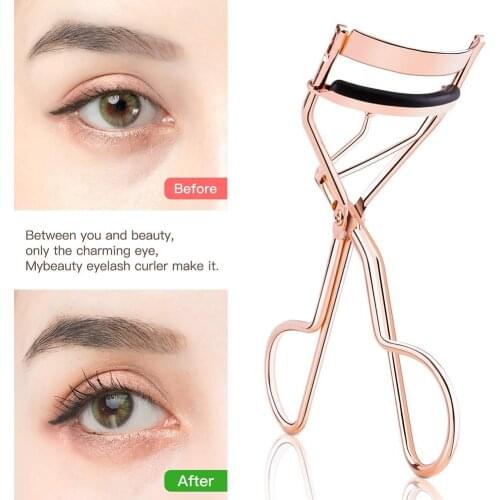 Portable Metal Eyelash Curler Tweezers Lash Clip Applicator Beauty Makeup Tool
