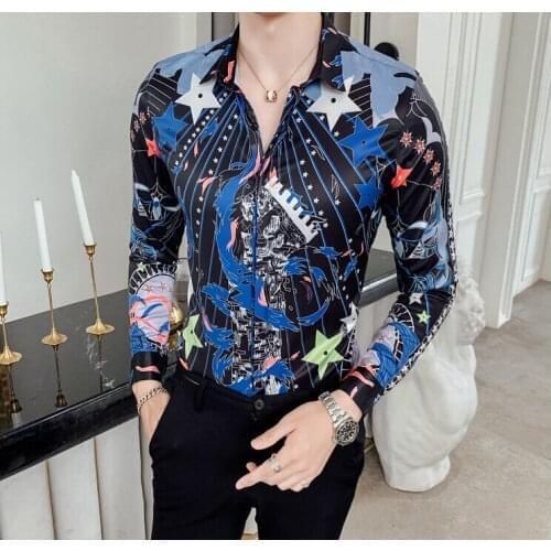 New Arrival Casual Business Men Dress Shirts Luxury Brand Long Sleeve Cotton Stylish High Quality Males Social Shirts