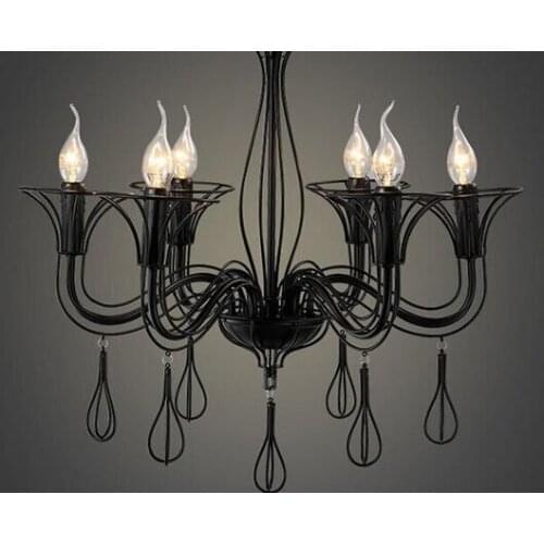 Minimalism Modern Nordic Pendant Light Black Aluminum Lampshade Suspended Luminaire Dining Room Bar Cafe Hanging Lamp