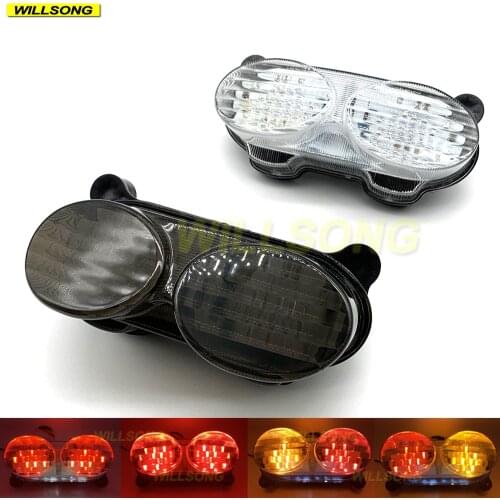 LED Rear Tail Brake Light Blinker Turn Signal Integrated Lamp For KAWASAKI ZR7S ZZR600 NINJA ZX6R ZX900 ZX9R Motorcycle Lighting