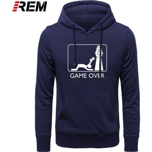 Fun Casual Marry Game Over Fit Cotton Husband Wife Printing Mens LONG Sleeves Camisetas Personalizadas Hoodies, Sweatshirts