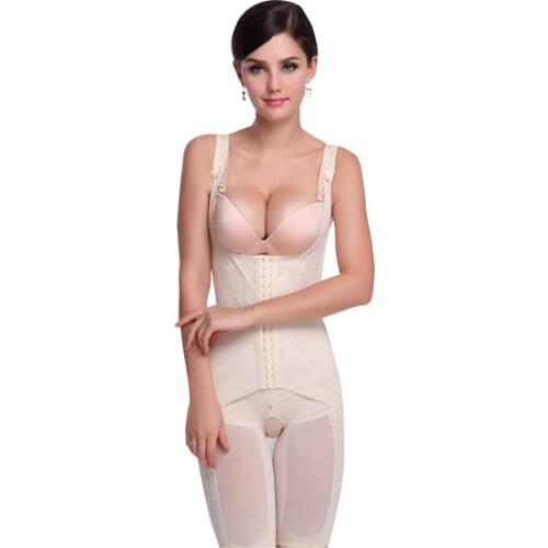 Underbust One Piece Body Shaper Bodysuits with Zipper Open Front Tummy Shaperwear Plus Size XS S M L XL XXL 4XL Shapewear Women