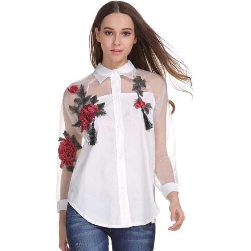 Блузки с вышивкой ZOUDKY China At AliExpress