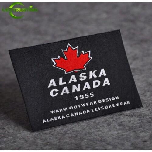 1000pcs Customizd Damask Woven Clothing Labels with Cut and Fold Custom Embroidered Wedding Dress/Jacket/Children Clothing Label