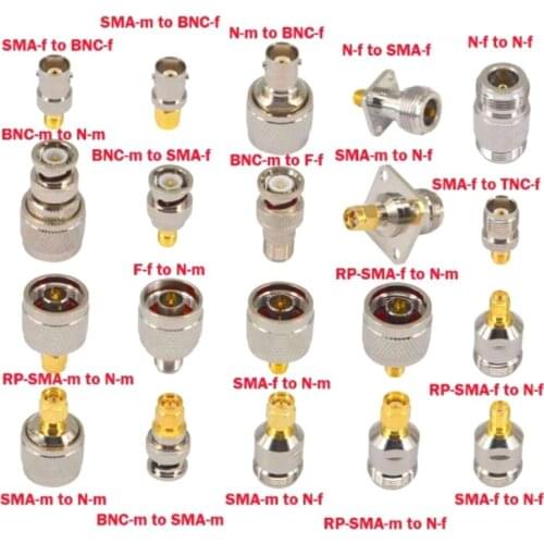 20pcs N Type BNC TNC SMA RF Connector Adapter Kit Test Converter