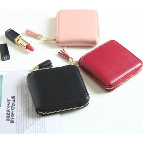 2021 Fashion Coin Purse&Wallets Women Vintage tassel Women Wallets Brand Female Short Wallet Small Clutch Purses