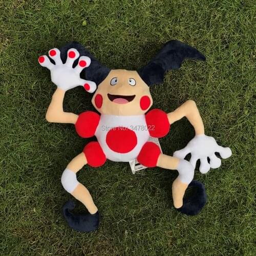 Anime Mr. Mime Plush Toy Barierd Clown Cartoon Stuffed Animal Soft Doll 17