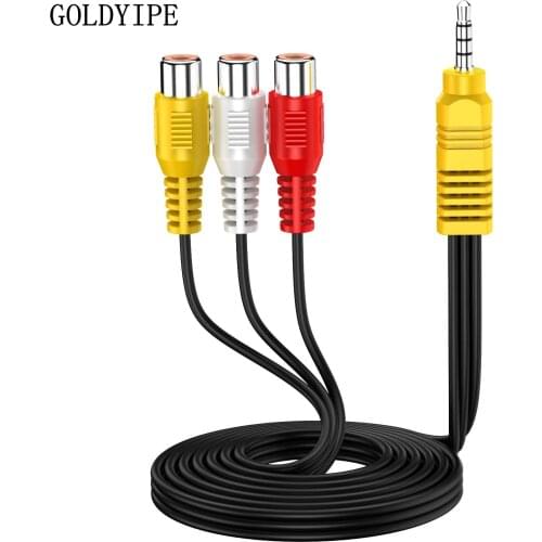 AV Adapter, Video AV Component Adapter Cable Replacement for TCL TV, 3 RCA to AV Input Adapter