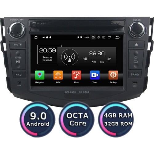 Roadlover Android 9.0 Car PC Multimedia DVD Player For Toyota RAV4 2006-2012 Stereo GPS Navigation Automagnitol Double Din Radio