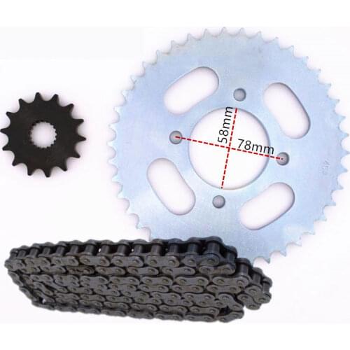 For Keeway RKS125 RKV125 14T/43T 118 Links 428 Chain Motorcycle Master Drive Chain Sprocet Kit