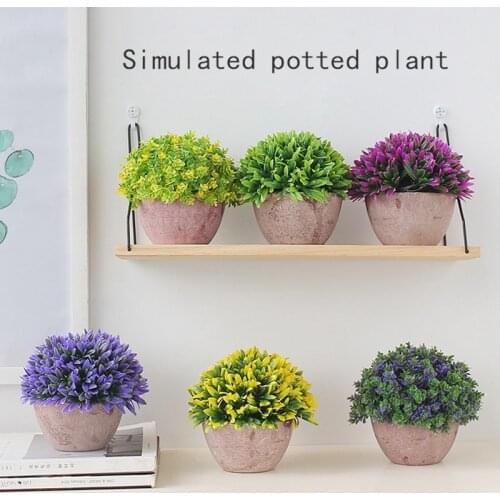 Artificial Plant Bonsai Simulation Plastic Small Tree Pot Plant Potted Ornament for Home Tabl Decoration Hotel Garden Decor