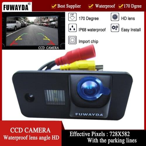 FUWAYDA CCD CAR REAR VIEW REVERSE With PARKING LENS BACKUP CAMERA 170 DEGREE for AUDI A3 A4 A5 A6 A6L A8 Q7 S4 RS4 S5 Q5