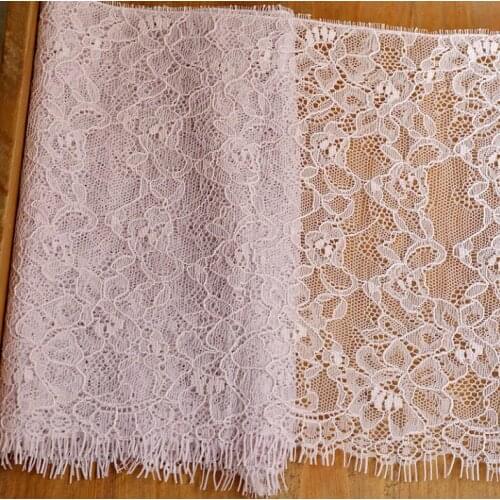 1.5 Yards Eyelash Purple Pink Soft Classic Lace Trim Decoration Crafts Sewing Lace Trim For Dress Making Decoration 18.2cm Width