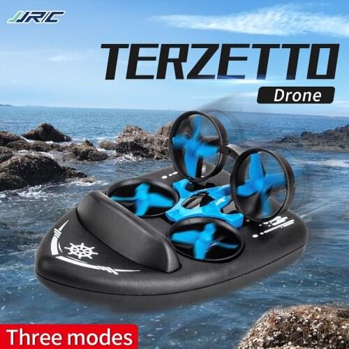 JJRC New Mini Drone Helicopter Triphibian Water Racing Boat Multi-battery Version Quadcopter Rc Toy For Kid Gift H36upgrade H36f