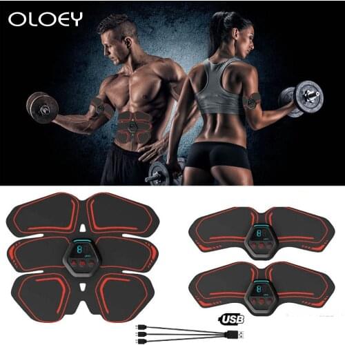 ABS Abdominal Muscle Sticker Blue Dot Exercise EMS Training Belt Muscle Stimulator Slimming Abdomen Home Gym Fitness Equipment