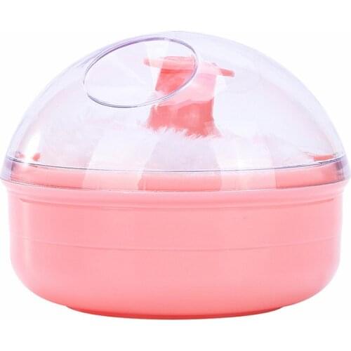 Powder Puff Portable Baby Kid\s Soft Body Talcum Powder Puff Sponge Box Case Container Useful Cosmetics for Face Make Up Sets