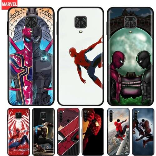 Silicone Cover The Spiderman Marvel For Xiaomi Redmi Note 10 10S 9 9S Pro Max 9T 8T 8 7 6 5 Pro 5A Phone Case