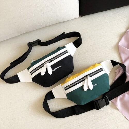 Waist Bag Women 2020 New Canvas Leisure Panelled Fanny Pack For Girls Letter Bum Bag Packs fashion Chest Crossbody bag Belt